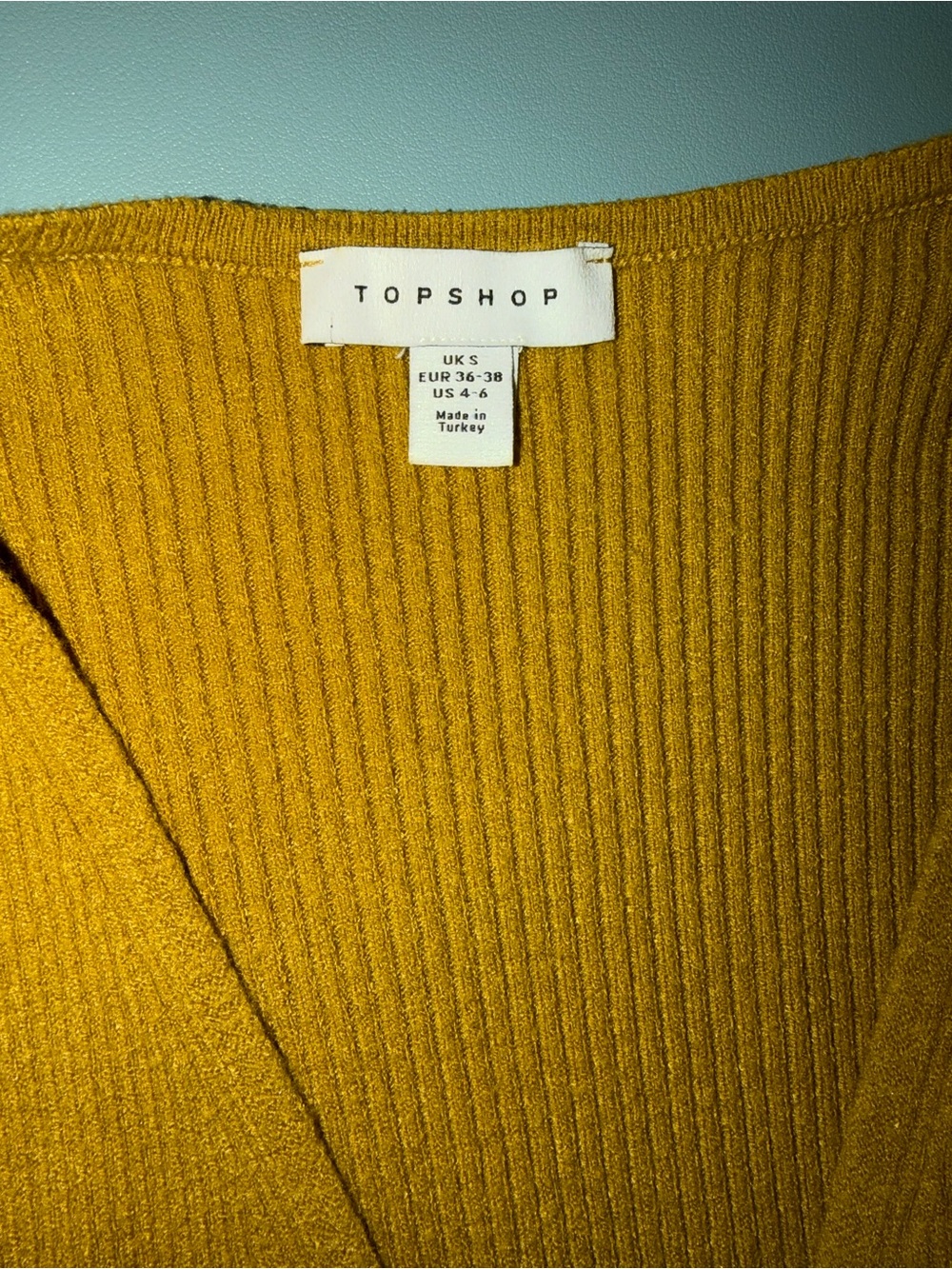 Topshop Olive Shell Button Cardigan - Picture 3 of 4